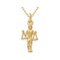 Gem And Harmony 10K Yellow Gold Libra Charm Zodiac Astrology Pendant Necklace with Chain
